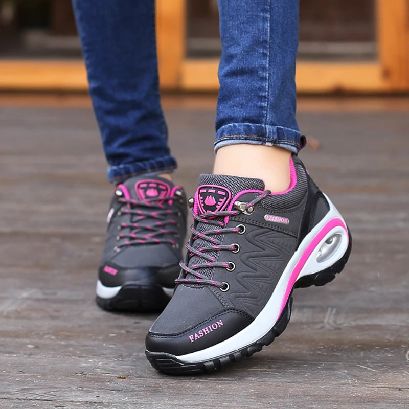 Ladies Sneakers Comfortable Breathable Platform Shoes Lace Up Female Casual Shoes for Women Outdoor and cold floors.